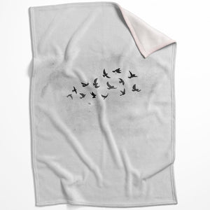 Charcoal Nature A Blanket Blanket 75 x 100cm Clock Canvas