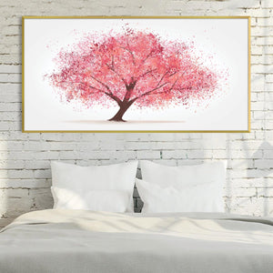 Cherry Blossom Simplicity Canvas Art Clock Canvas