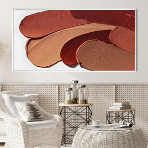 Clay Brushed Canvas Art Clock Canvas