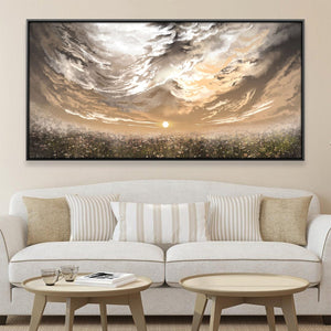 Cloudsong Over Eden Canvas Art 20 x 10in / Canvas Clock Canvas