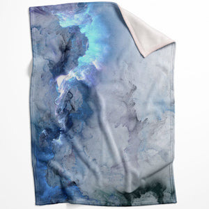 Cloudy Wave C Blanket Blanket 75 x 100cm Clock Canvas