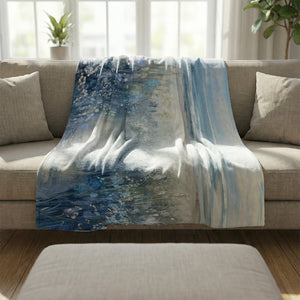 Coastal Bloom Blanket Blanket Clock Canvas