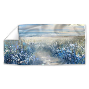 Coastal Bloom Easy Build Frame Posters, Prints, & Visual Artwork Fabric Print Only / 40 x 20in Clock Canvas