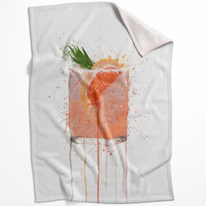Cocktails A Blanket Blanket 75 x 100cm Clock Canvas