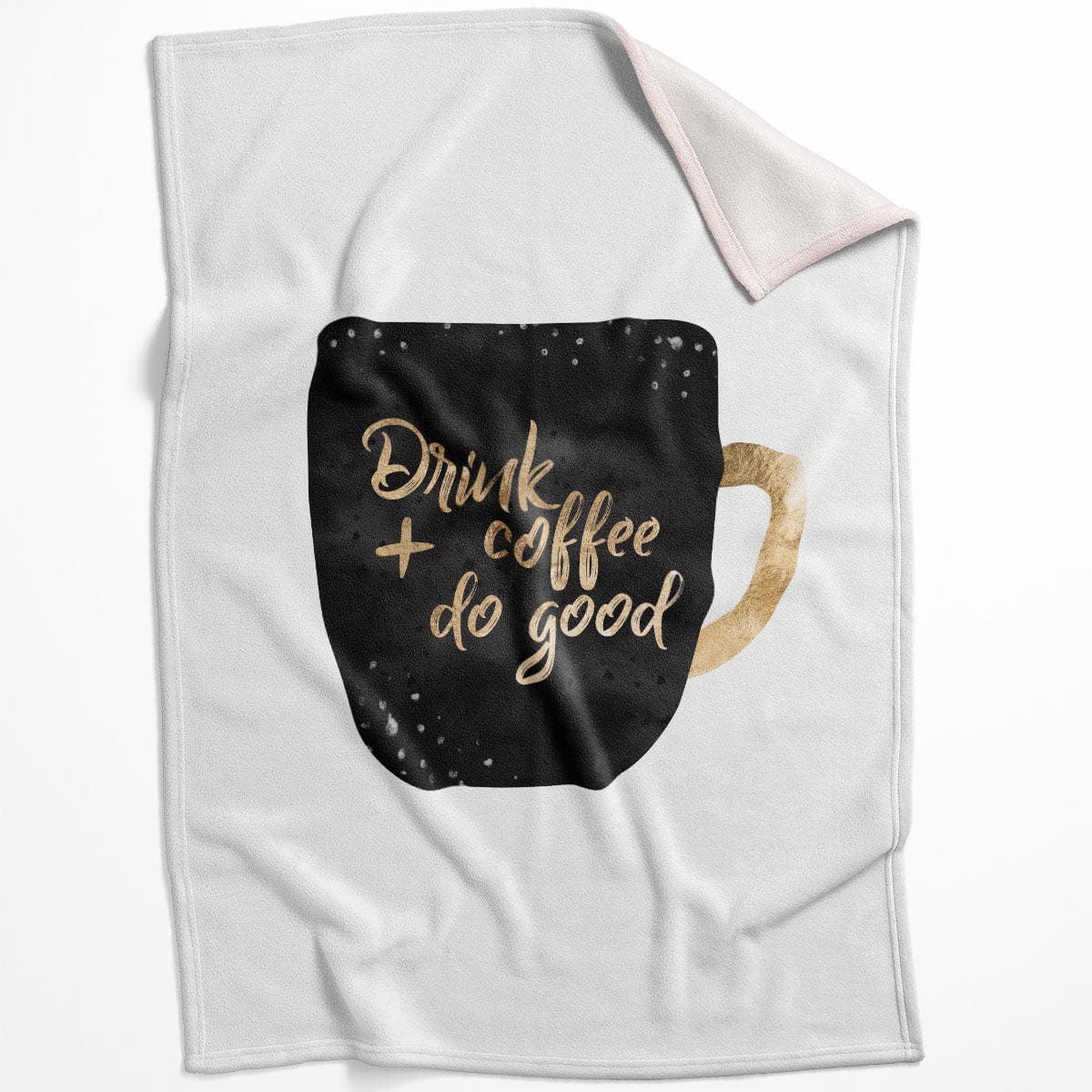 Coffee Cups B Blanket Blanket 75 x 100cm Clock Canvas