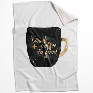 Coffee Cups B Blanket Blanket 75 x 100cm Clock Canvas