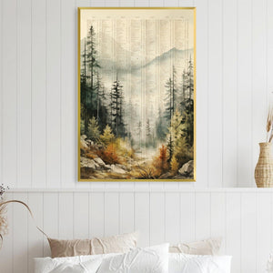 Cold Valle Canvas Art Clock Canvas