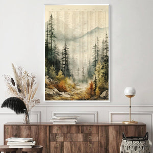 Cold Valle Canvas Art Clock Canvas