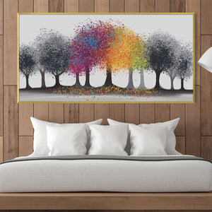 Color in the Grey Forest Canvas Art Clock Canvas