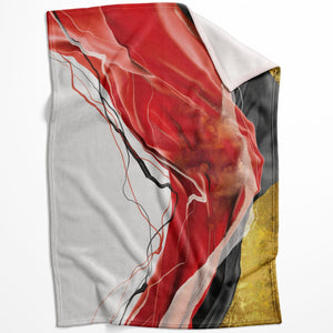 Color Wave B Blanket Blanket 75 x 100cm Clock Canvas