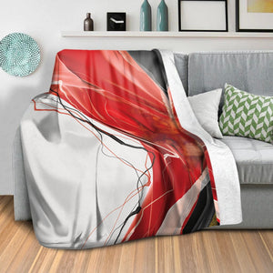 Color Wave B Blanket Blanket Clock Canvas