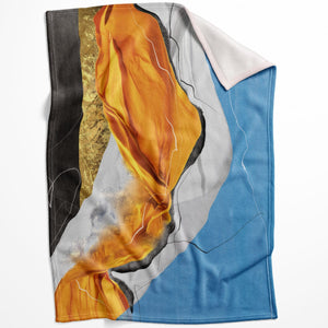 Color Wave C Blanket Blanket 75 x 100cm Clock Canvas