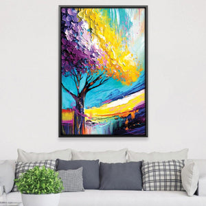 Colors of Nature Canvas Art Clock Canvas