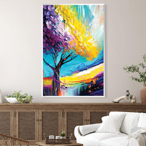 Colors of Nature Canvas Art Clock Canvas