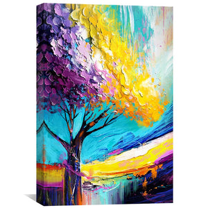 Colors of Nature Canvas Art Clock Canvas