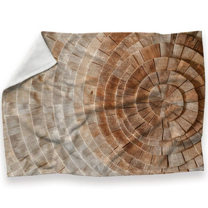 Concentric Harmony Blanket Blanket 30 x 40in Clock Canvas