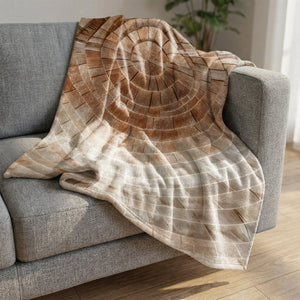 Concentric Harmony Blanket Blanket Clock Canvas