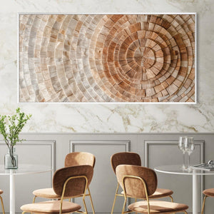 Concentric Harmony Canvas Art Clock Canvas