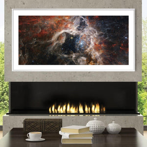 Cosmic Tarantula Canvas Art Clock Canvas