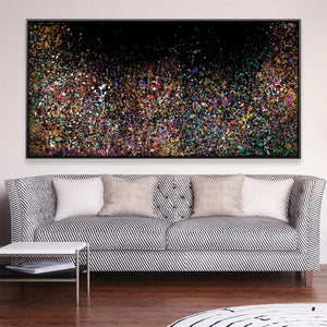Cosmos of Color Canvas Art Clock Canvas