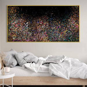 Cosmos of Color Canvas Art Clock Canvas