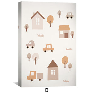 Cozy Home Canvas Art B / 12 x 18in / Canvas Clock Canvas