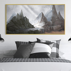 Crest of the Wild Canvas Art Clock Canvas