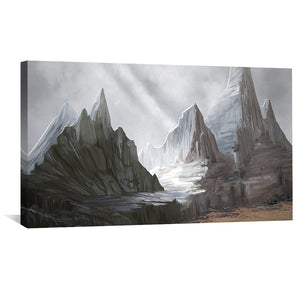 Crest of the Wild Canvas Art Clock Canvas