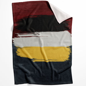 Crimson Expression Blanket Blanket 75 x 100cm Clock Canvas