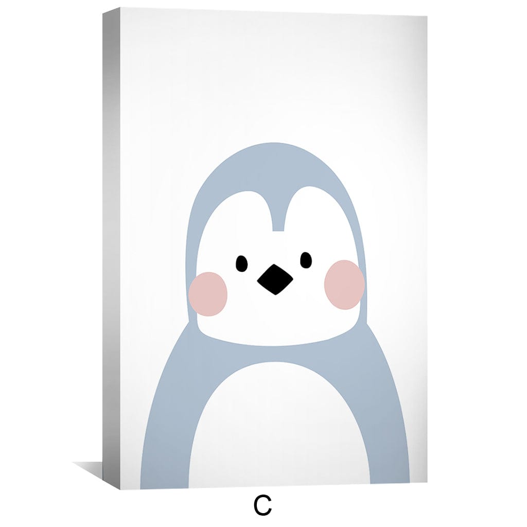 Cute Animals Canvas Art Clock Canvas