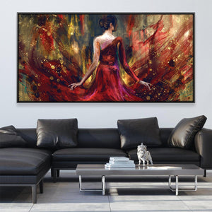 Dance of the Brush Canvas Art Clock Canvas