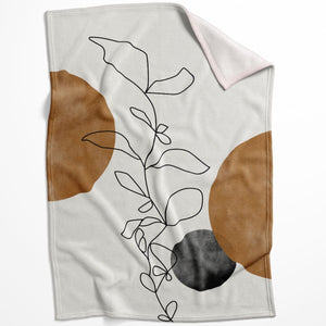 Dawn of Leaves B Blanket Blanket 75 x 100cm Clock Canvas