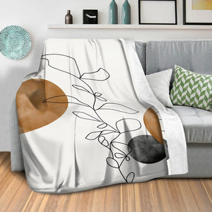 Dawn of Leaves B Blanket Blanket Clock Canvas