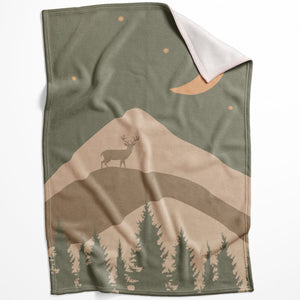 Day Night Light C Blanket Blanket 75 x 100cm Clock Canvas