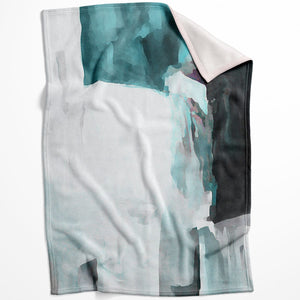 Deep Pacific B Blanket Blanket 75 x 100cm Clock Canvas
