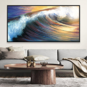 Deep Waves Canvas Art Clock Canvas
