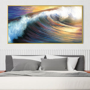 Deep Waves Canvas Art Clock Canvas