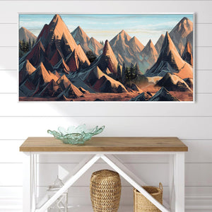 Desert Summits Canvas Art Clock Canvas
