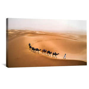 Desert Trek Canvas Art Clock Canvas