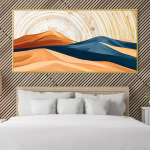 Desert Waves Canvas Art Clock Canvas