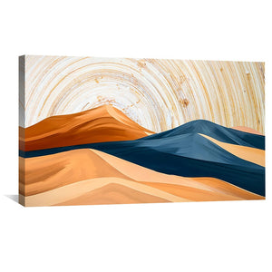 Desert Waves Canvas Art Clock Canvas