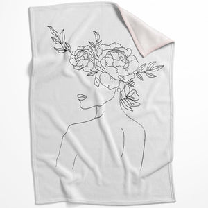 Desired Beauty A Blanket Blanket 75 x 100cm Clock Canvas