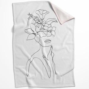 Desired Beauty B Blanket Blanket 75 x 100cm Clock Canvas