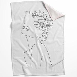 Desired Beauty C Blanket Blanket 75 x 100cm Clock Canvas