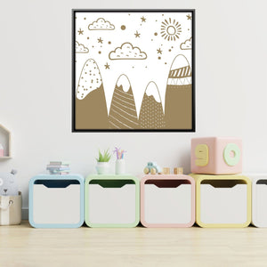 Dream Big, Roam Far 2 Canvas Art 12 x 12in / Canvas Clock Canvas