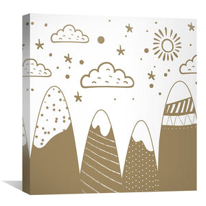 Dream Big, Roam Far 2 Canvas Art Clock Canvas