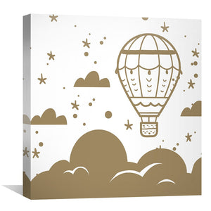 Dream Big, Roam Far 3 Canvas Art Clock Canvas