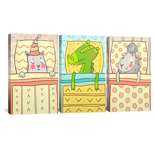 Dreamland Buddies Canvas Art Clock Canvas