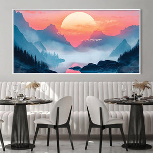 Dreamscape Dawn Canvas Art Clock Canvas