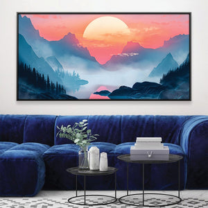 Dreamscape Dawn Canvas Art Clock Canvas